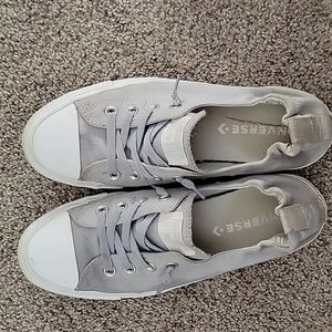 Converse all star sneakers. Slip on gray. Size 10